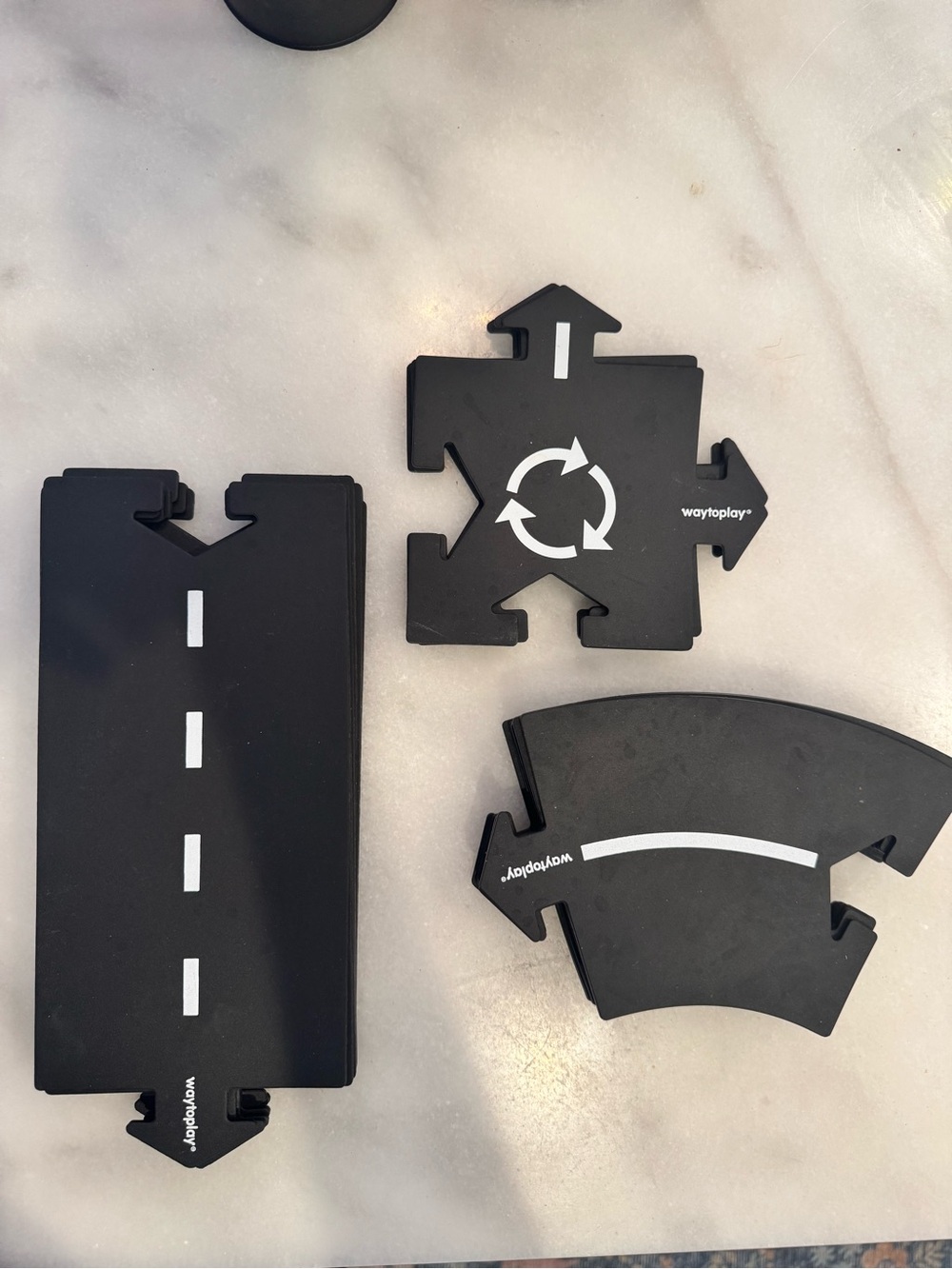 waytoplay Black Road Building Set Pieces